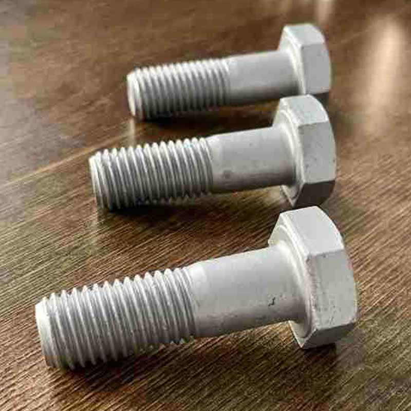 Nigrum Hexagon Caput BOLTS cum viribus Shank