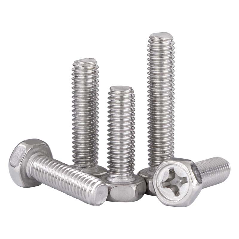 Cross recessed Hexagon Bolts cum incisum