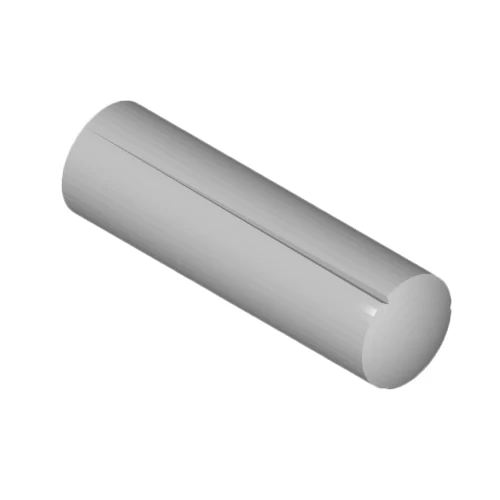 Groovd pins-plenus-longitudinem taper sulcatum