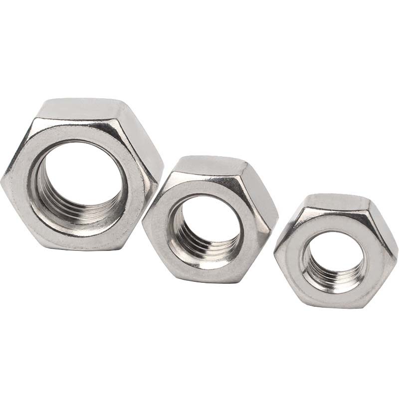 Hexagon tenues nut non chamfer