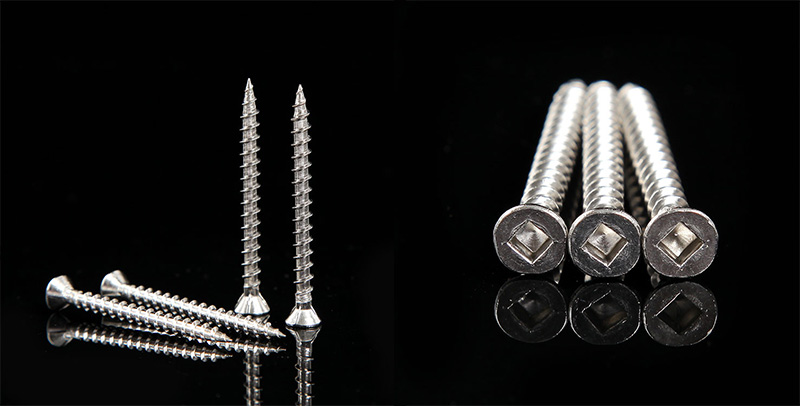 flat head square recess screws