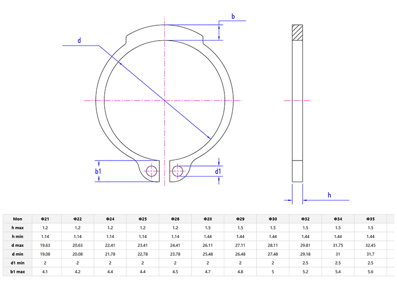 Plain Axial Snap Ring