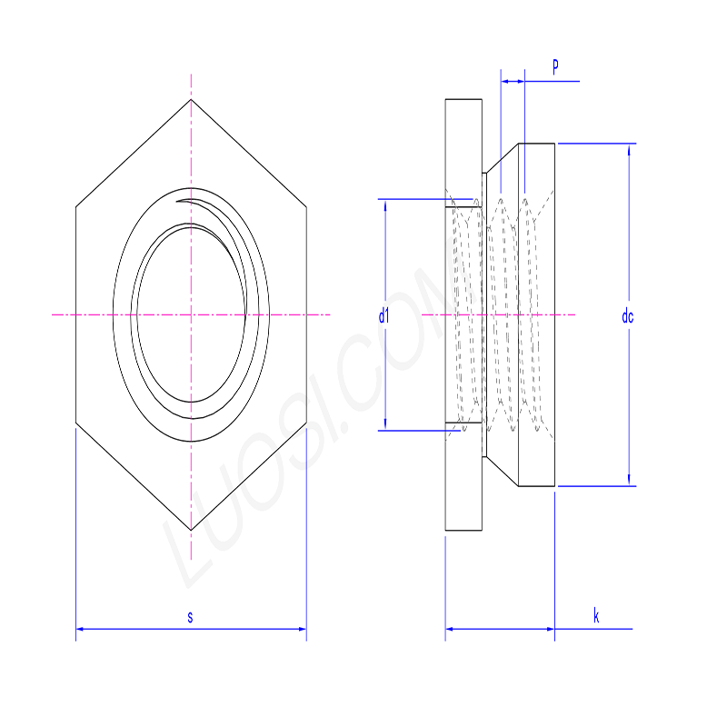 300 Series Stainless Steel UN Insert Nut