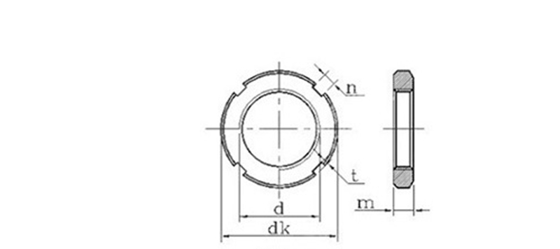 Secure Locking Slotted Locking Round Nut