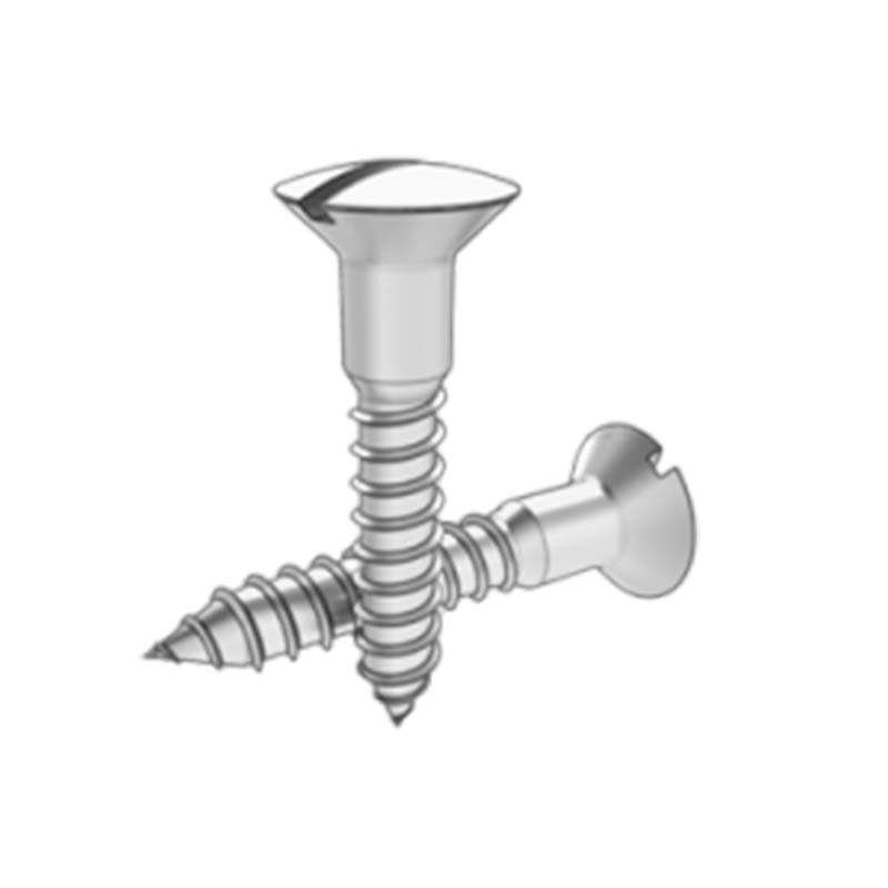 Slotted erexit Countersunk Caput lignum stupra