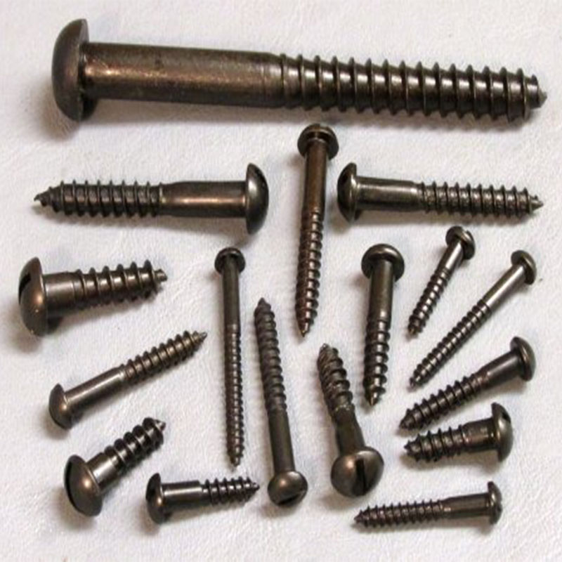 Slotted Round Head Steel Wood Cochleas